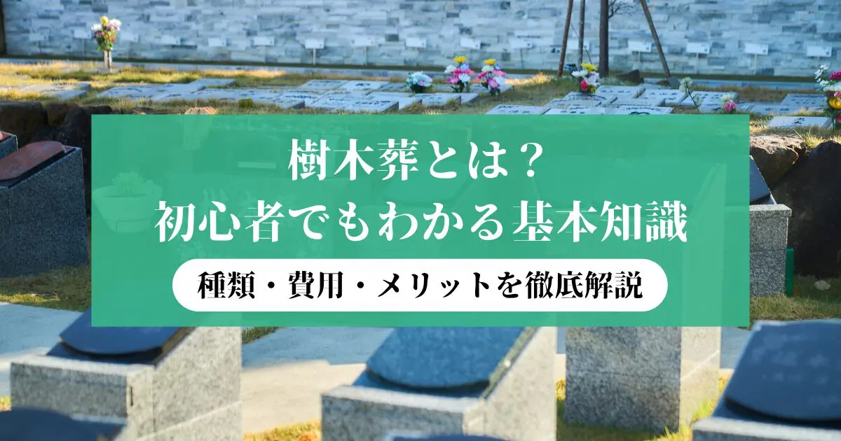 樹木葬とは？初心者でもわかる基本知識｜種類・費用・メリットを徹底解説