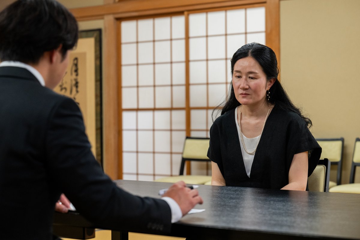 インタビューの様子（聞き手：メモワール家族葬 大道寺）