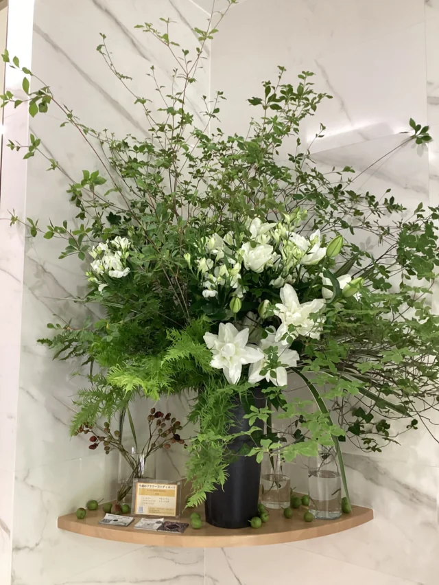 こんにちは。
#室内納骨堂メモワール仙台五橋　です。  今週の #定期装花テーマ  は『MINT BREEZE』
～ 清涼感～
 シャルドネ、アルストロメリア、ドウダンツツジ、キキョウラン、ヒリュウシダ
を用いてお洒落で素敵なお花を生けて頂きました。  祭壇のお花はナデシコです。  いつも素敵な装花ありがとうございます。
皆様のご来苑心よりお待ちしております。  【室内納骨堂メモワール仙台五橋】
TEL▶ 022-290-1357
資料請求も承っております。
仙台市青葉区北目町7-11  @memoire_sekizai
#メモワール石材株式会社